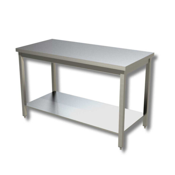 Masa de lucru cu polita intermediara, adancime 600mm