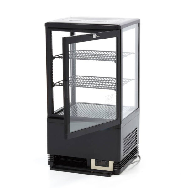 Vitrina frigorifica neagra, 58 litri
