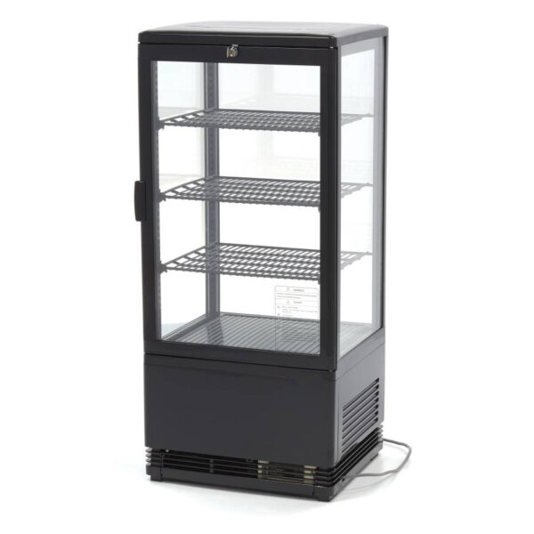 Vitrina frigorifica neagra, 78 litri