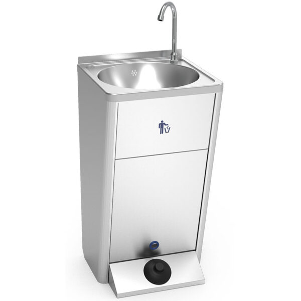 Chiuveta mobila cu actionare la picior, 450x450x850mm