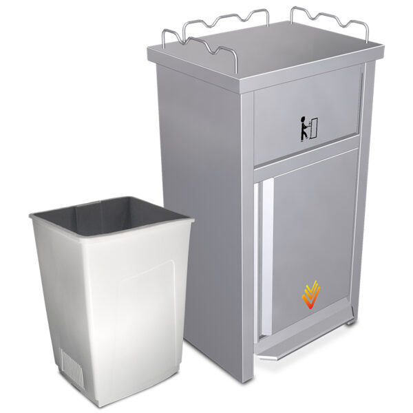 Pubela pentru debarasare tavi, capacitate 55 litri