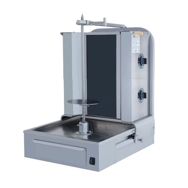 Aparat de kebab/shaorma electric cu 2 arzatoare si motor jos