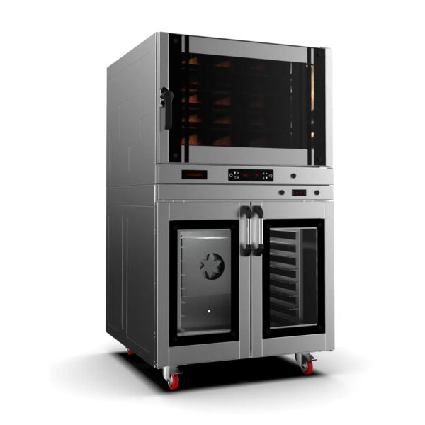 Cuptor electric digital cu convectie, Trilye 4 tavi, 600x400, cu umidificare si dospitor