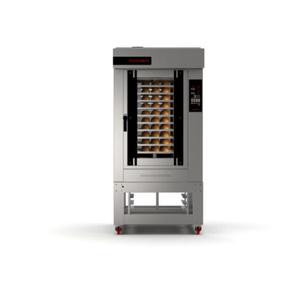 Cuptor rotativ electric cu convectie, Lefke 10 tavi, 400×600 mm, cu suport