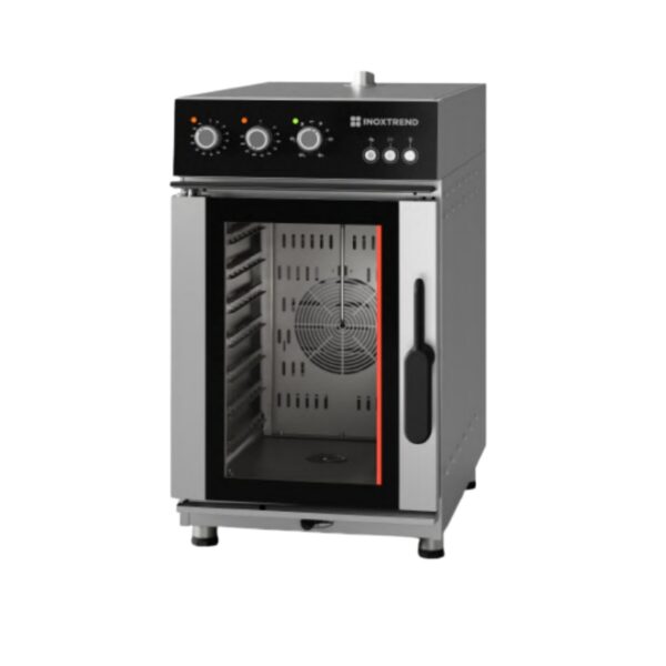 Cuptor profesional combi electric compact, 7 tavi GN 1/1, control electromecanic, Compatech