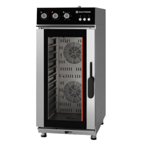 Cuptor profesional combi electric compact, 11 tavi GN 1/1, control electromecanic, Compatech