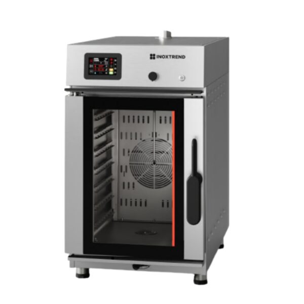 Cuptor profesional combi electric compact, 7 tavi GN 1/1, touchscreen, Compatech