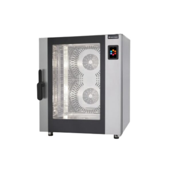 Cuptor profesional combi pe gaz cu injectie directa de abur, 10 tavi GN 1/1, Flexo Gastronomy World