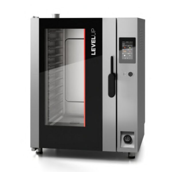 Cuptor profesional combi electric cu injectie directa de abur, 11 tavi GN 1/1, touchscreen, Level-Up