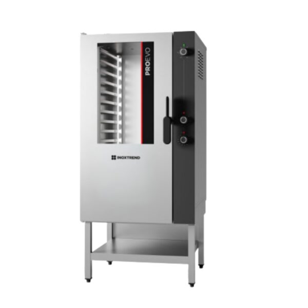 Cuptor profesional combi electric cu injectie directa de abur, 15 tavi GN 1/1, control electromecanic, ProEvo