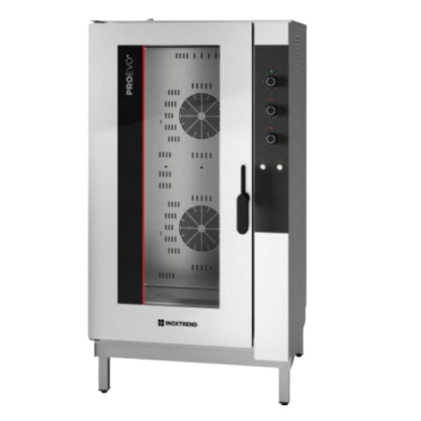Cuptor profesional combi electric cu injectie directa de abur, 20 tavi GN 1/1, control electromecanic, ProEvo+