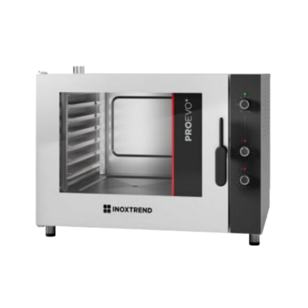 Cuptor profesional combi electric cu injectie directa de abur, 7 tavi GN 2/1, touchscreen, ProEvo+