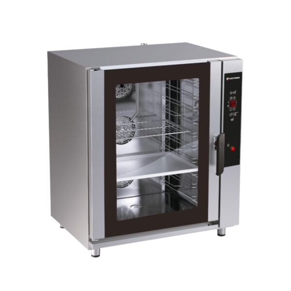 Cuptor profesional combi pe gaz cu injectie directa de abur, 11 tavi GN 1/1 sau 11 tavi 600 x 400 mm, Verso Power