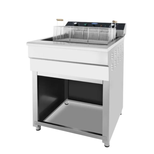 Friteuza electrica profesionala pentru gogosi, 45 L, cu suport